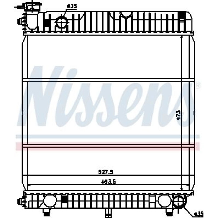 Nissens Wasserkühler PKW 62635 Nissens Wasserkühler PKW 62635