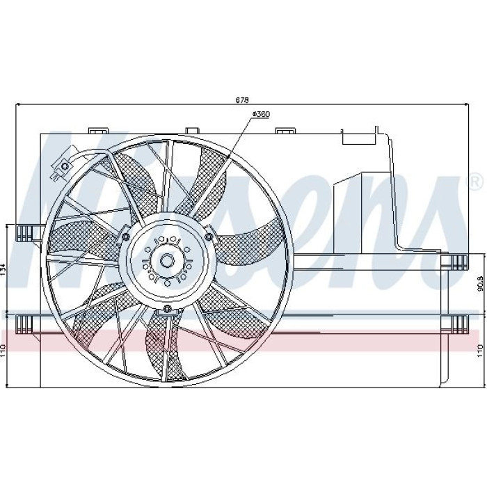 Nissens Kühlerlüfter PKW 85604 Nissens Kühlerlüfter PKW 85604