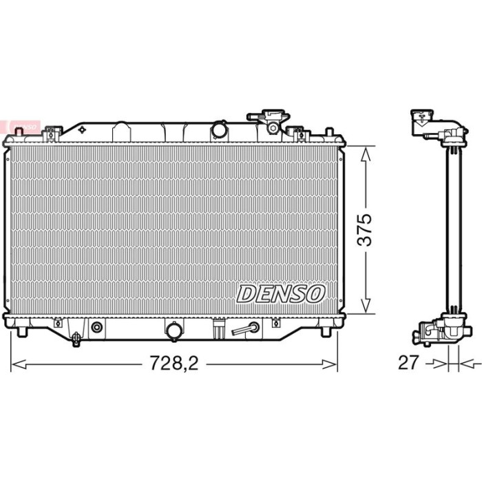 Denso Motorkühler DRM44044 Denso Motorkühler DRM44044