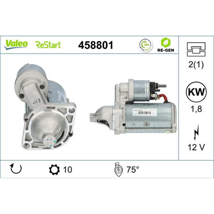Valeo Anlasser 458801