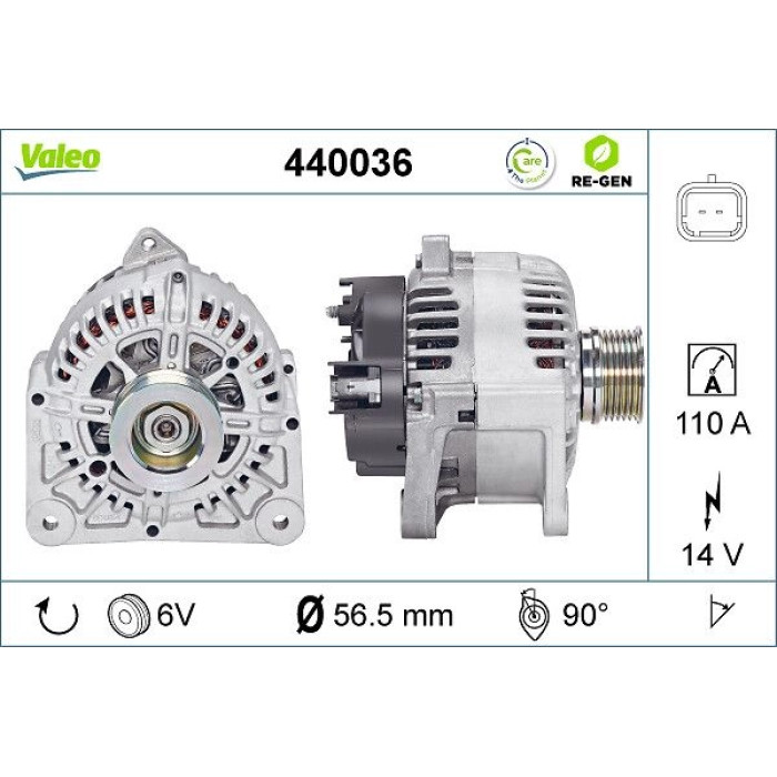 Valeo Lichtmaschine 440036 Valeo Lichtmaschine 440036