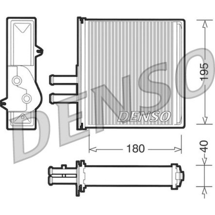 Denso Wärmetauscher DRR09060 Denso Wärmetauscher DRR09060