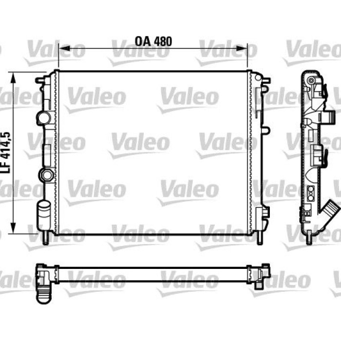 Valeo Motorkühler 732761 Valeo Motorkühler 732761
