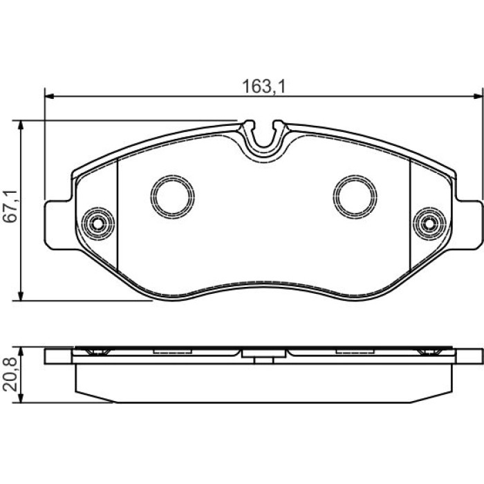 Bosch Bremsbelagsatz 0 986 495 098 Bosch Bremsbelagsatz 0 986 495 098