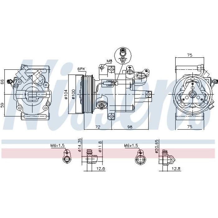 Nissens Klimakompressor PKW 89399 Nissens Klimakompressor PKW 89399