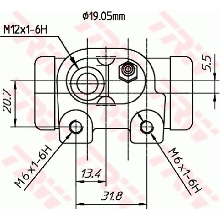 TRW Radbremszylinder BWD307T TRW Radbremszylinder BWD307T