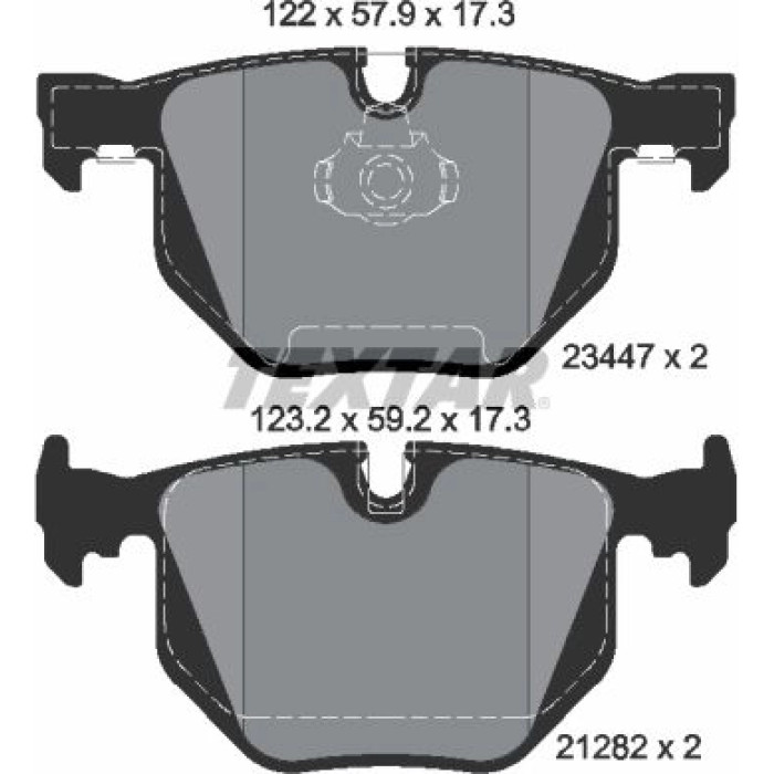 Textar Bremsbelagsatz 2344702 Textar Bremsbelagsatz 2344702