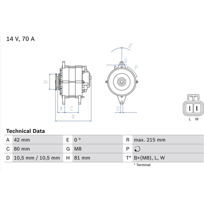 Bosch Lichtmaschine 0 986 041 790 Bosch Lichtmaschine 0 986 041 790