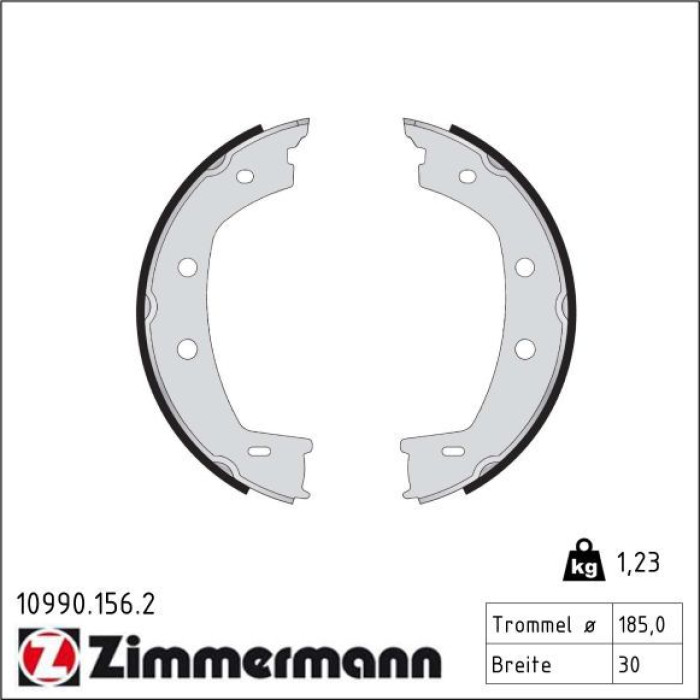 ZIMMERMANN Bremsbacken 10990.156.2 ZIMMERMANN Bremsbacken 10990.156.2