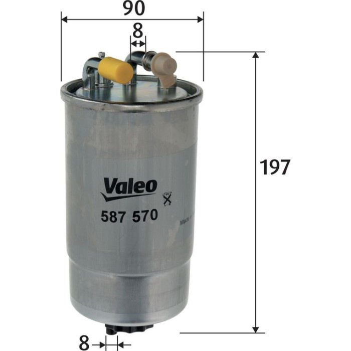 Valeo Kraftstofffilter 587570 Valeo Kraftstofffilter 587570