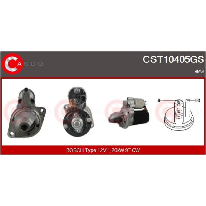 CASCO Anlasser CST10405GS CASCO Anlasser CST10405GS