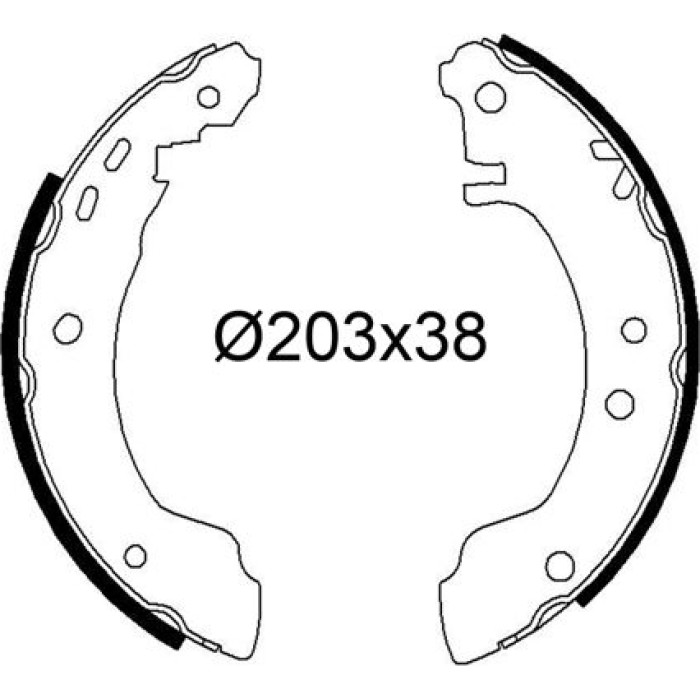 Valeo Bremsbacken 564328 Valeo Bremsbacken 564328