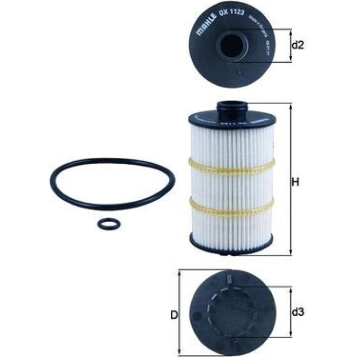 Mahle Original Ölfilter OX 1123D Mahle Original Ölfilter OX 1123D