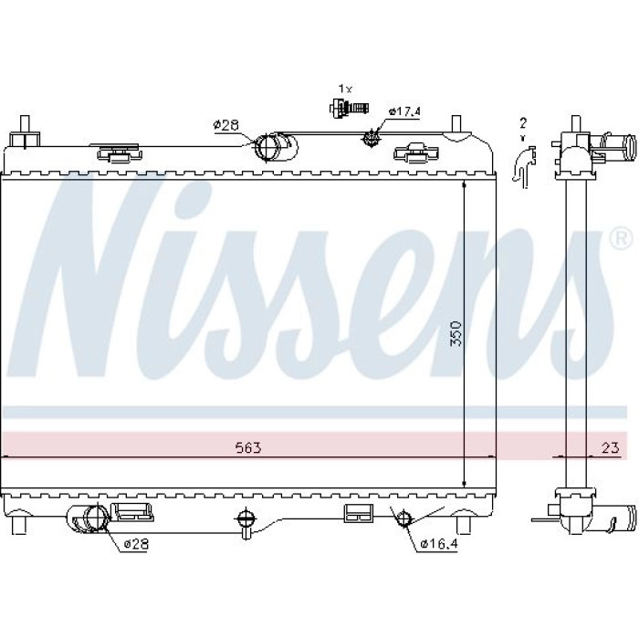 Nissens Wasserkühler PKW 69234 Nissens Wasserkühler PKW 69234