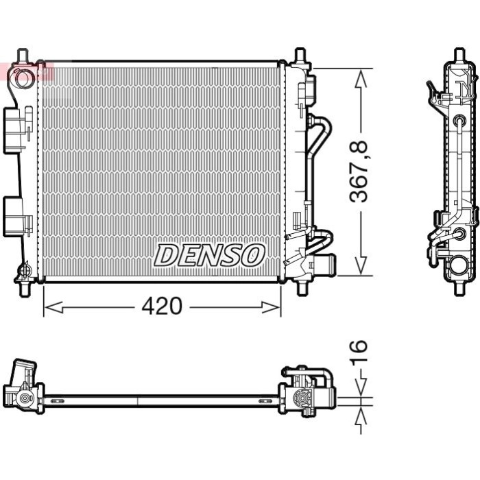 Denso Motorkühler DRM41018 Denso Motorkühler DRM41018