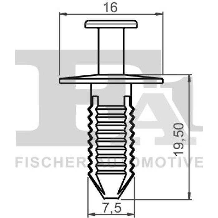 FA1 Befestigungsclip Zier-/Schutzleiste 14-20007.10 FA1 Befestigungsclip Zier-/Schutzleiste 14-20007.10