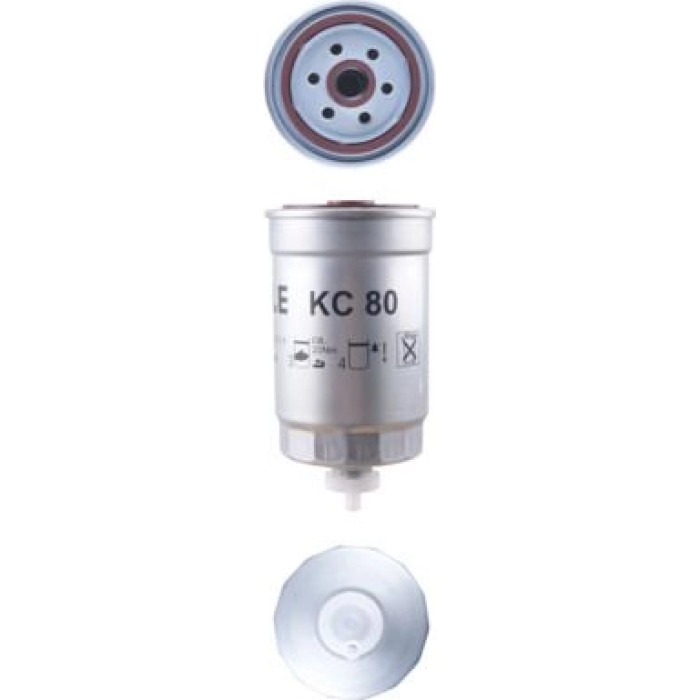 KC 80 MAHLE Kraftstofffilter KC 80, Anschraubfilter, Höhe 160 mm – u. a. für VW Passat B5 (3B2), VW B5 Variant (3B5), VW B5.5 (3B3) – OE Nummer 3B0127400 - l KC 80 MAHLE Kraftstofffilter KC 80, Anschraubfilter, Höhe 160 mm – u. a. für VW Passat B5 (3B2), VW B5 Variant (3B5), VW B5.5 (3B3) – OE Nummer 3B0127400 - l