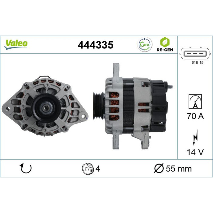 Valeo Lichtmaschine 444335 Valeo Lichtmaschine 444335