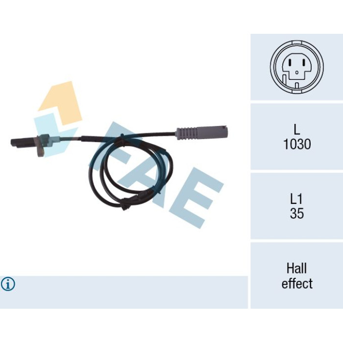 FAE Sensor, Raddrehzahl 78043 FAE Sensor, Raddrehzahl 78043
