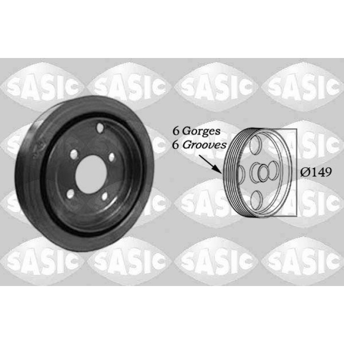 SASIC Riemenscheibe, Kurbelwelle 2150018 SASIC Riemenscheibe, Kurbelwelle 2150018