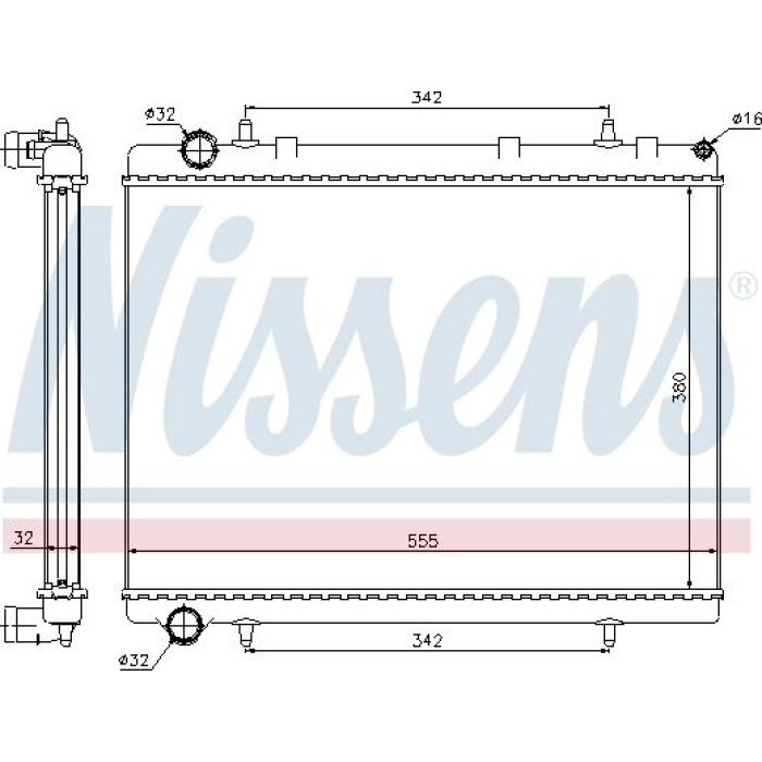 Nissens Wasserkühler PKW 63601 Nissens Wasserkühler PKW 63601