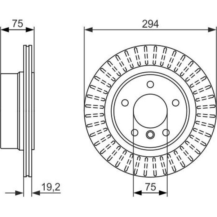 Bosch Bremsscheibe Hinterachse 0 986 479 670 Bosch Bremsscheibe Hinterachse 0 986 479 670