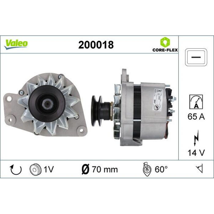 Valeo Lichtmaschine 200018 Valeo Lichtmaschine 200018