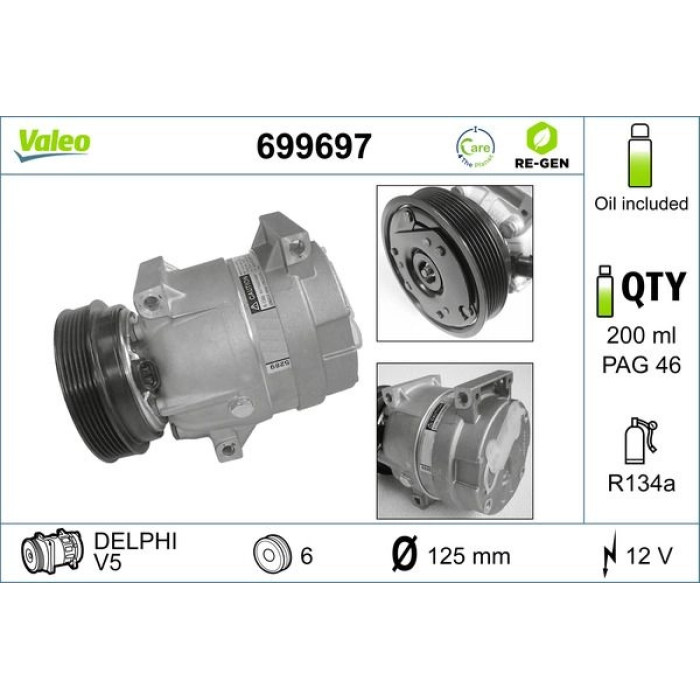 Valeo Kompressor 699697 Valeo Kompressor 699697