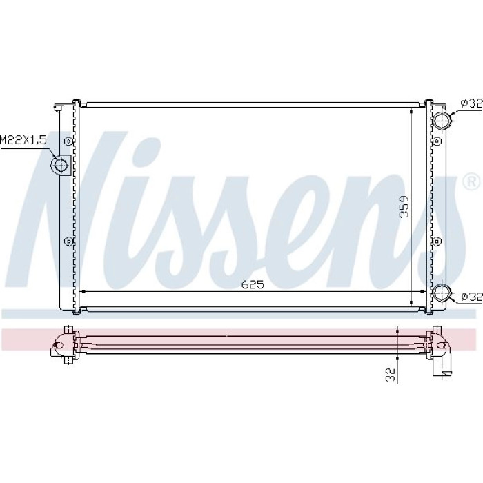 Nissens Wasserkühler PKW 652471 Nissens Wasserkühler PKW 652471