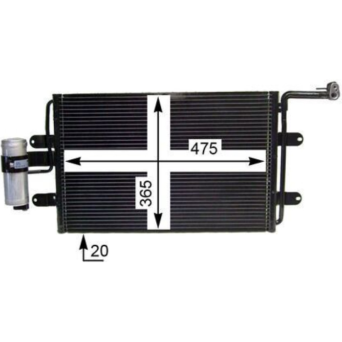 MAHLE Kondensator, Klimaanlage AC 180 000P MAHLE Kondensator, Klimaanlage AC 180 000P