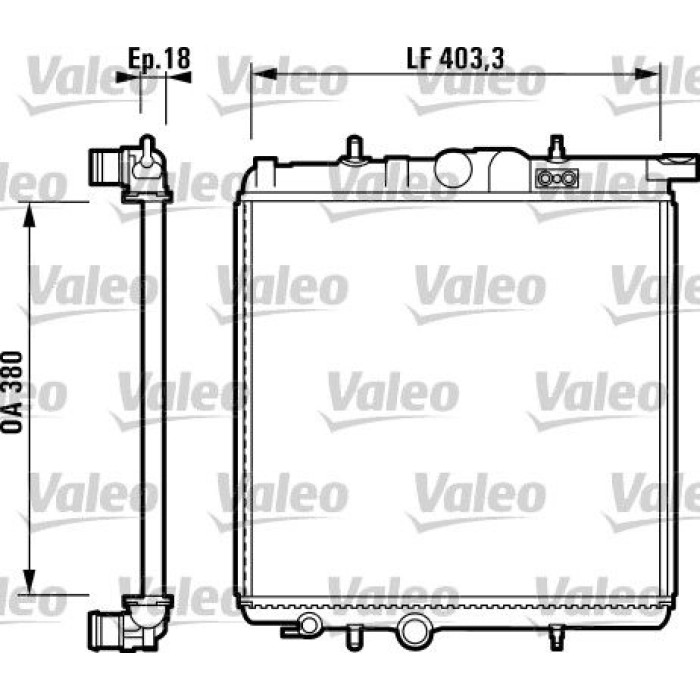 Valeo Motorkühler 732885 Valeo Motorkühler 732885