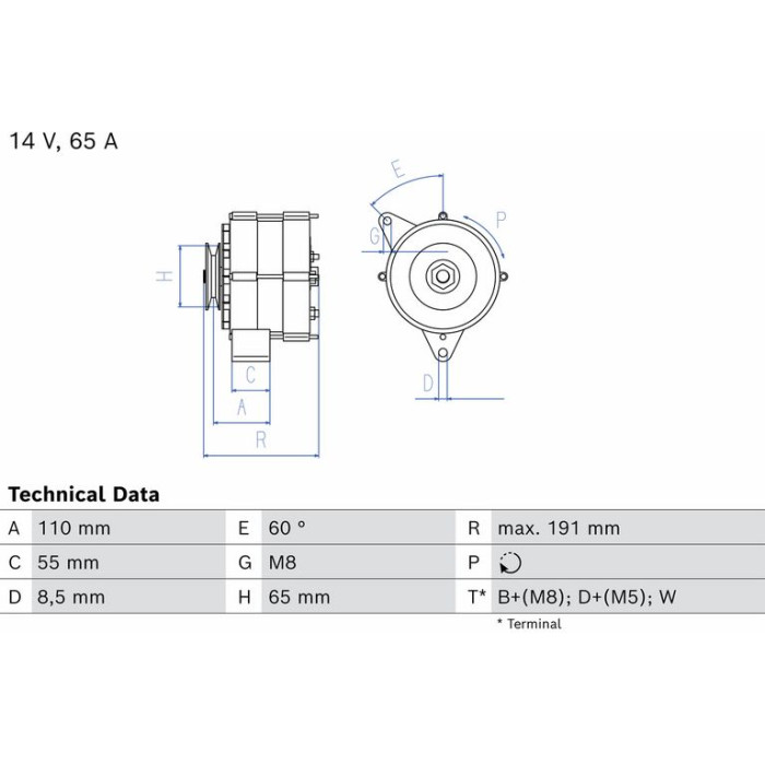 Bosch Lichtmaschine 0 986 034 230 Bosch Lichtmaschine 0 986 034 230