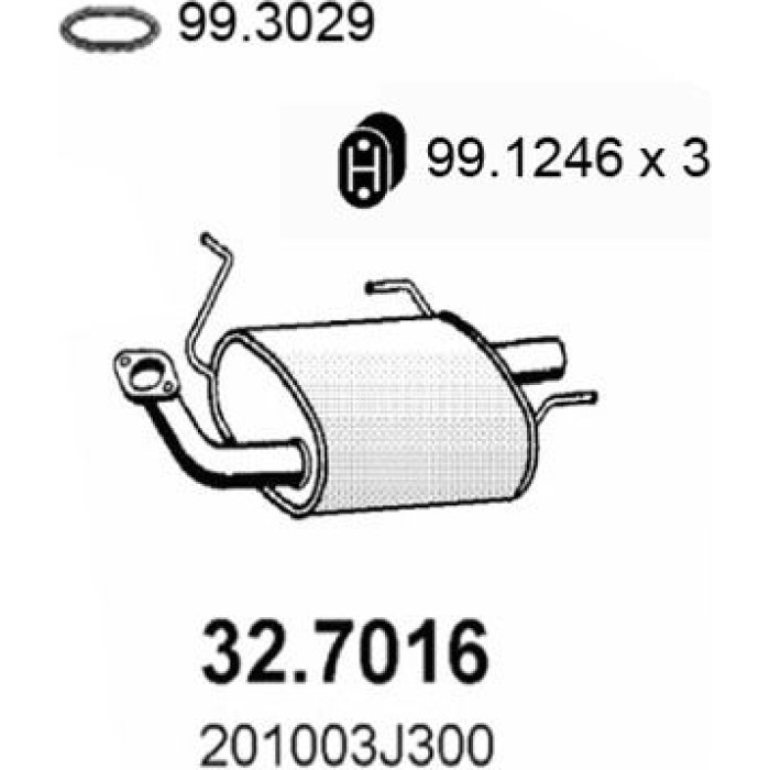 ASSO Endschalldämpfer 32.7016 ASSO Endschalldämpfer 32.7016