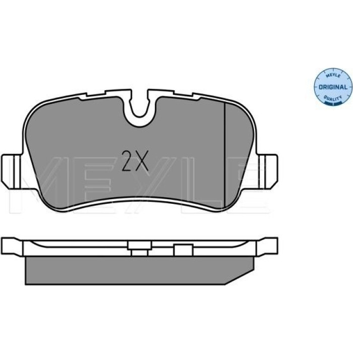 MEYLE Bremsbelagsatz Land Rover Discovery 04-/Range 04 252419217