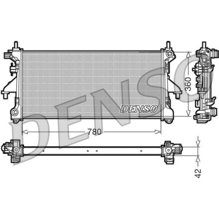 Denso Motorkühler DRM21102 Denso Motorkühler DRM21102