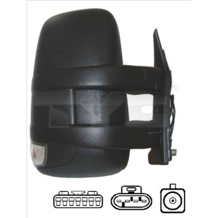 TYC Außenspiegel rechts elektrisch verstellbar, konvex, beheizbar, mit Blinker 315-0015 OE Nummer 5801367640 - l TYC Außenspiegel rechts elektrisch verstellbar, konvex, beheizbar, mit Blinker 315-0015 OE Nummer 5801367640 - l