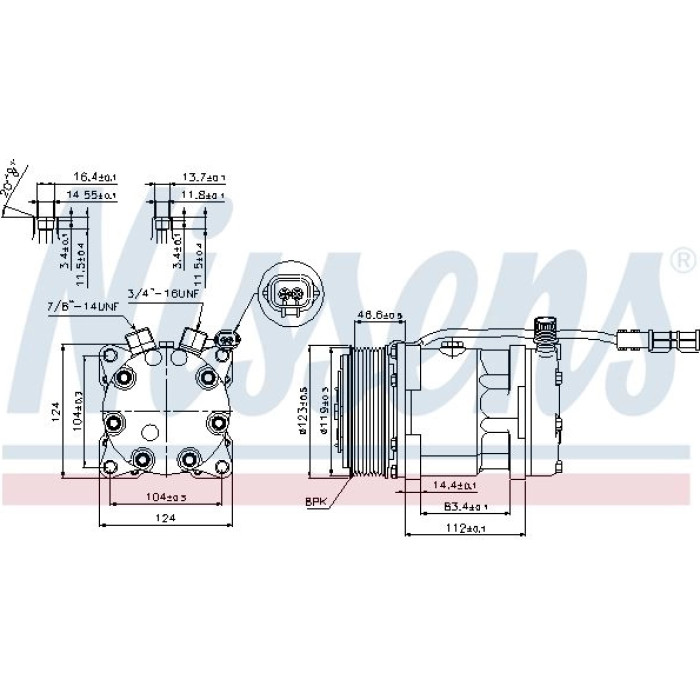 Nissens Klimakompressor LKW 89139 Nissens Klimakompressor LKW 89139