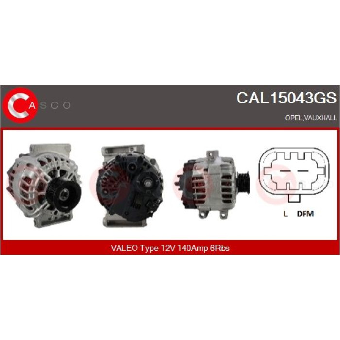 CASCO Generator CAL15043GS CASCO Generator CAL15043GS