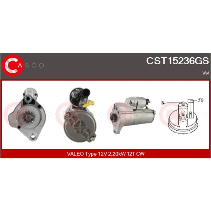 CASCO Anlasser CST15236GS CASCO Anlasser CST15236GS