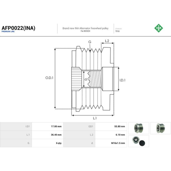 AS-PL Freilauf AFP0022(INA)