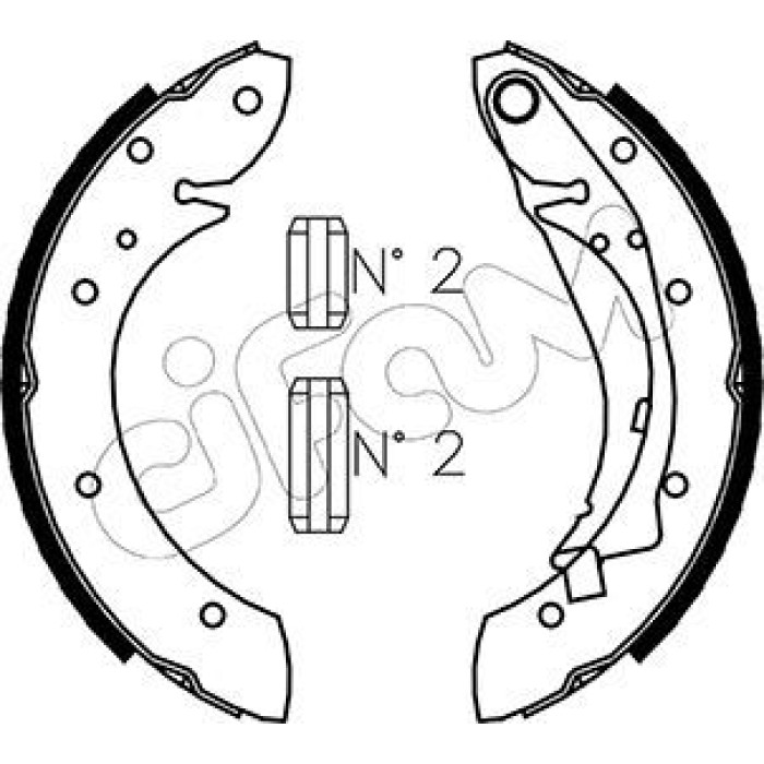 CIFAM Bremsbackensatz 153-023 CIFAM Bremsbackensatz 153-023