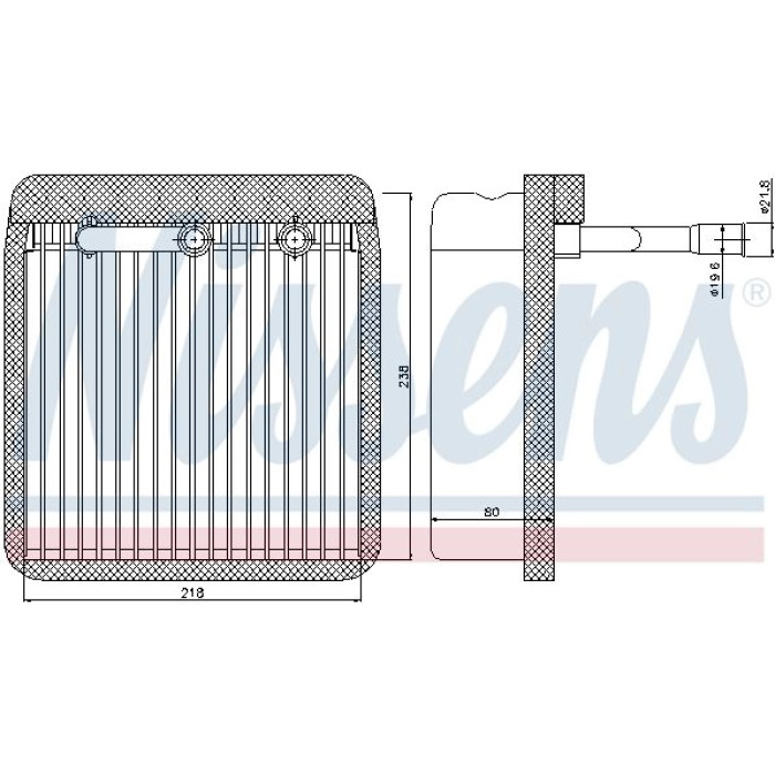Nissens Klimaverdampfer PKW 92193 Nissens Klimaverdampfer PKW 92193