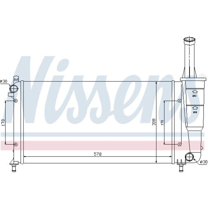 Nissens Wasserkühler PKW 61889