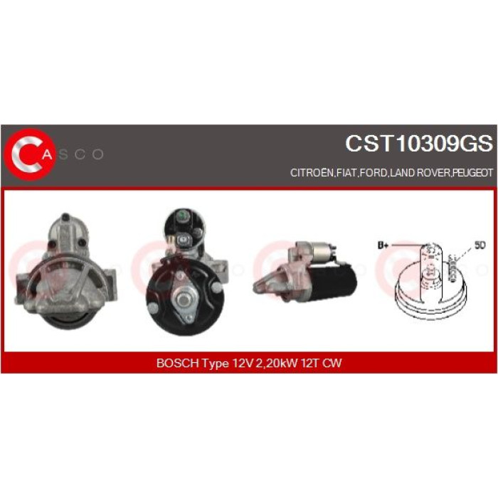 CASCO Anlasser CST10309GS