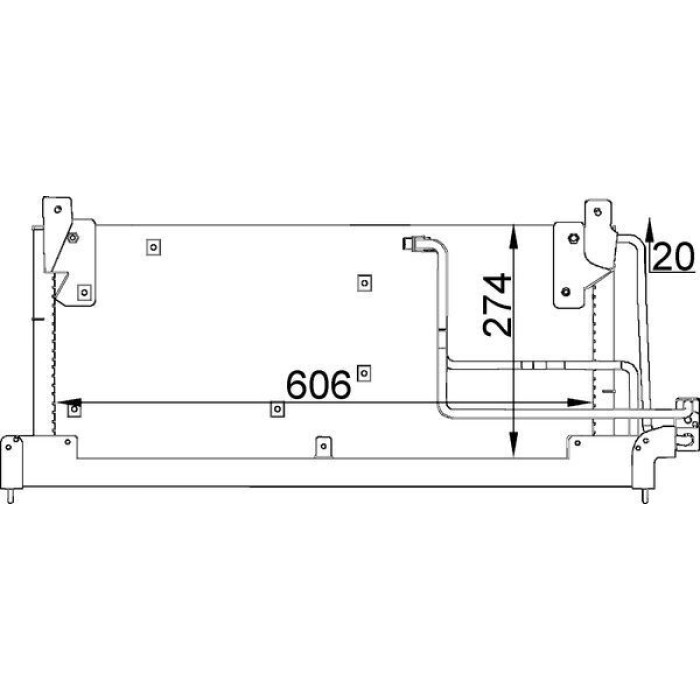 Kondensator, Klimaanlage AC 223 000S Kondensator, Klimaanlage AC 223 000S