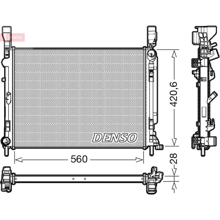 Denso Motorkühler DRM23036 Denso Motorkühler DRM23036