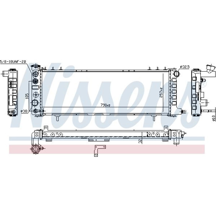 Nissens Wasserkühler PKW 609881 Nissens Wasserkühler PKW 609881