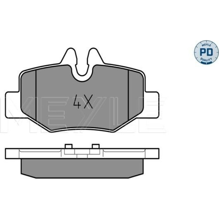 025 240 0817/PD MEYLE Bremsbelagsatz Mercedes-Benz Vito/Viano 03- W639 025 240 0817/PD MEYLE Bremsbelagsatz Mercedes-Benz Vito/Viano 03- W639