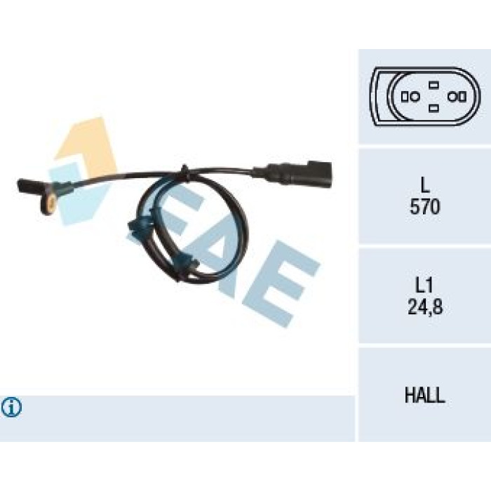 FAE Sensor, Raddrehzahl 78151 FAE Sensor, Raddrehzahl 78151