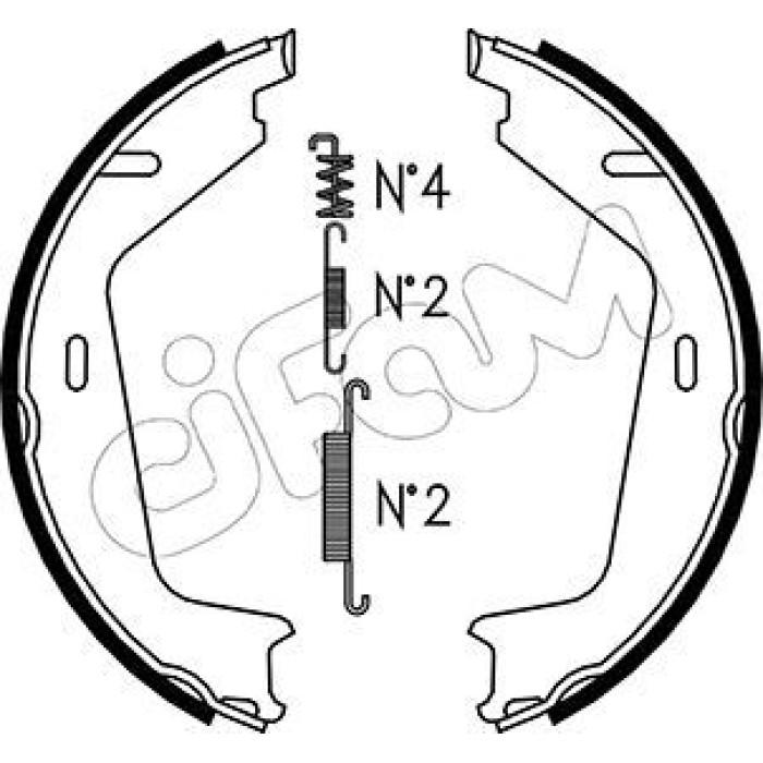 CIFAM Bremsbackensatz, Feststellbremse 153-479K CIFAM Bremsbackensatz, Feststellbremse 153-479K